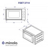 Электрическая печь MINOLA FOET 3714 UA (Цвет Голубо-желтый) - № 16 Электрическая печь MINOLA FOET 3714 UA (Польша)- № 16