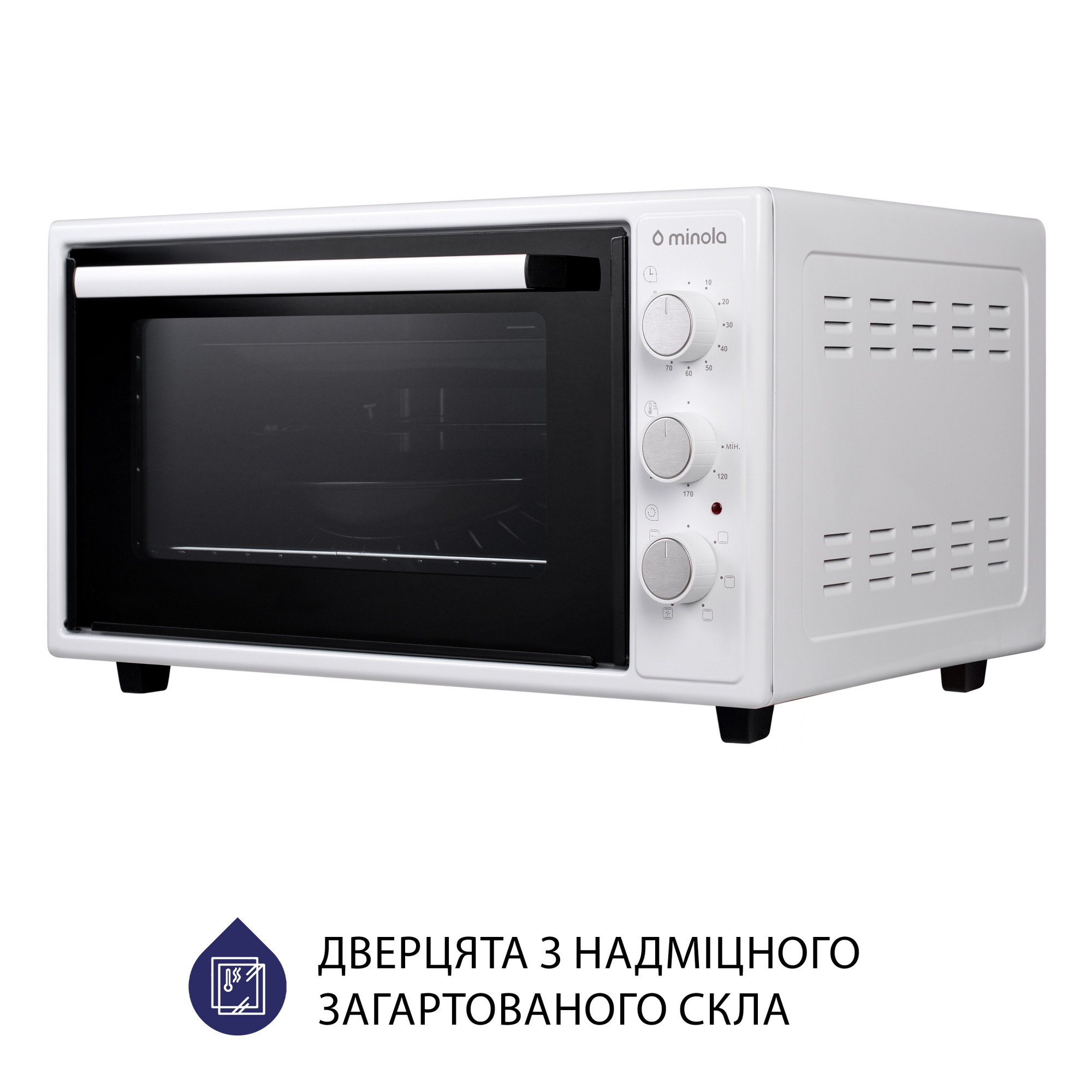 Электрическая печь MINOLA FOET 4815 WH (Цвет Белый) - фото 5 Электрическая печь MINOLA FOET 4815 WH - фото 5