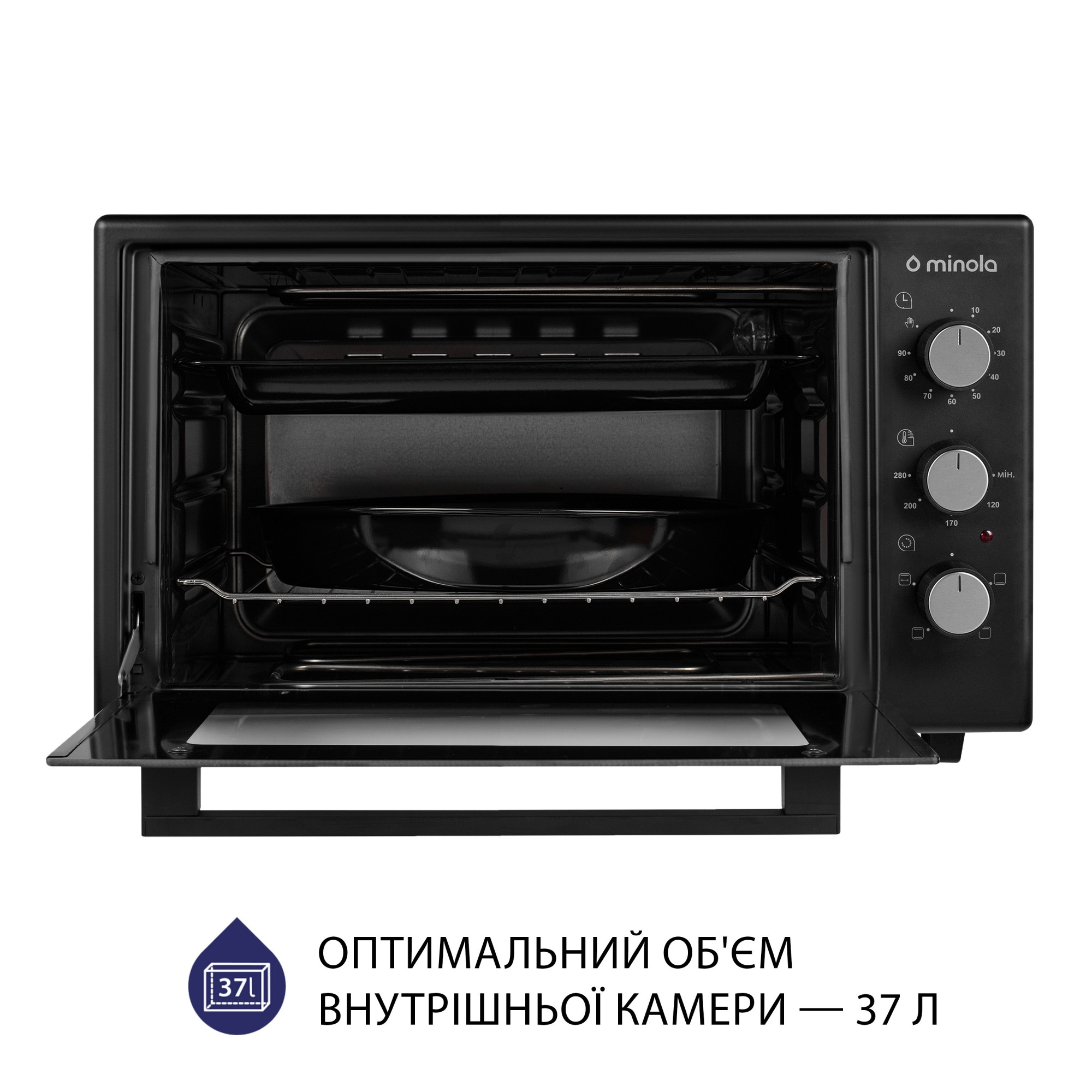 Электрическая печь MINOLA FOEV 3714 BL - фото 2