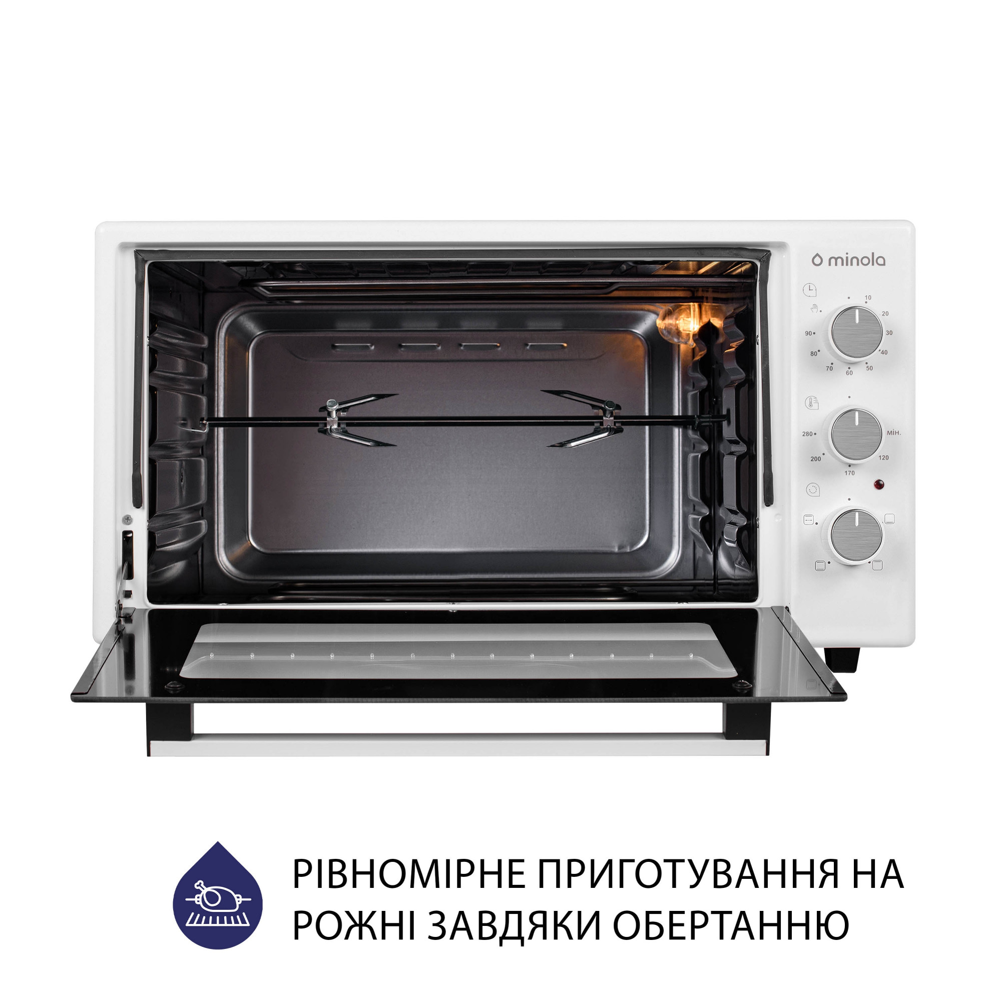 Електрична піч MINOLA FOEV 3714 WH - фото 9