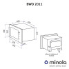 Вбудована мікрохвильова піч Minola BWO 2011 WH (Польща)- № 14