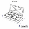 Настольная газовая плита MINOLA TGH 300 BR (Польша)- № 7