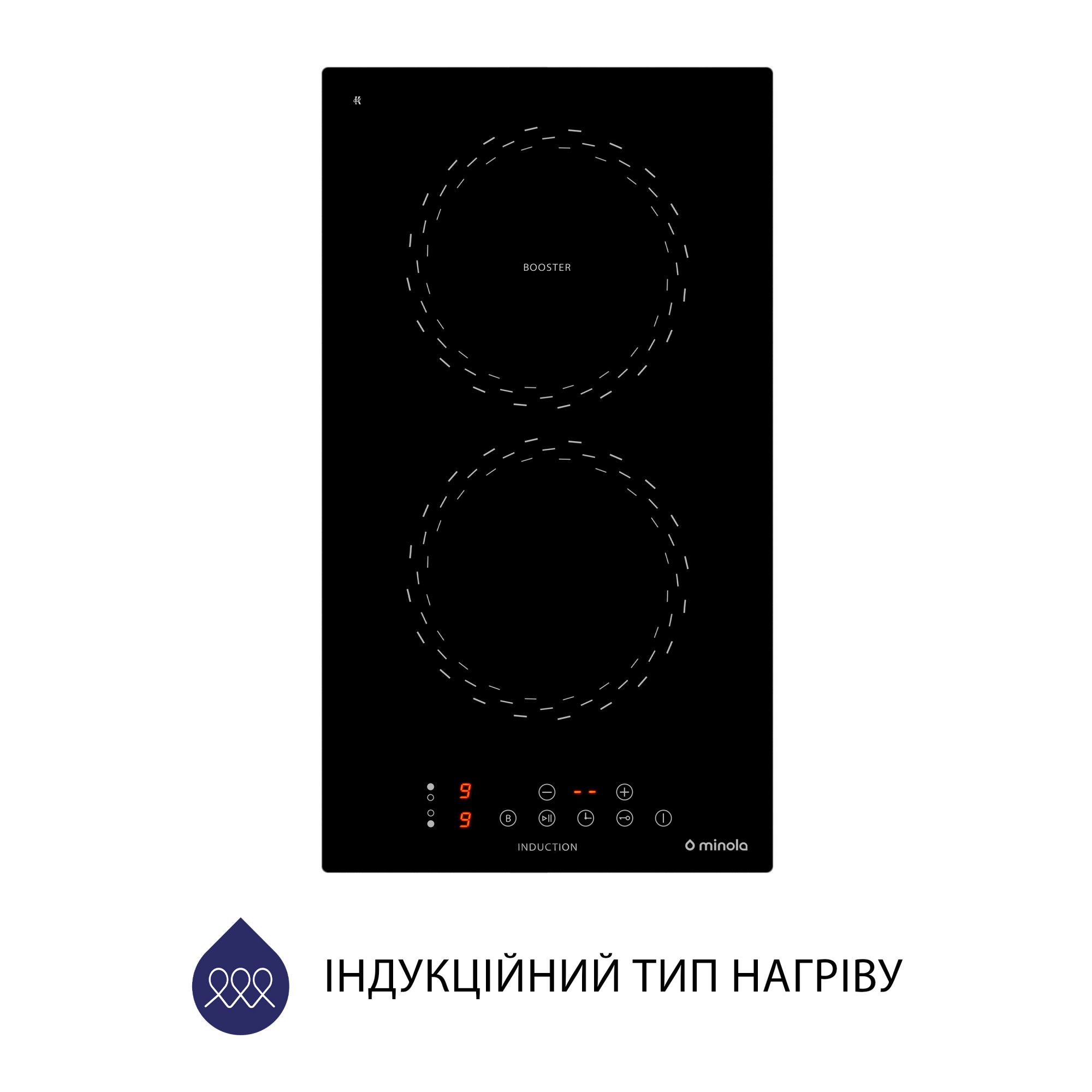 Поверхность индукционная Domino MINOLA MI 3038 KBL - фото 3