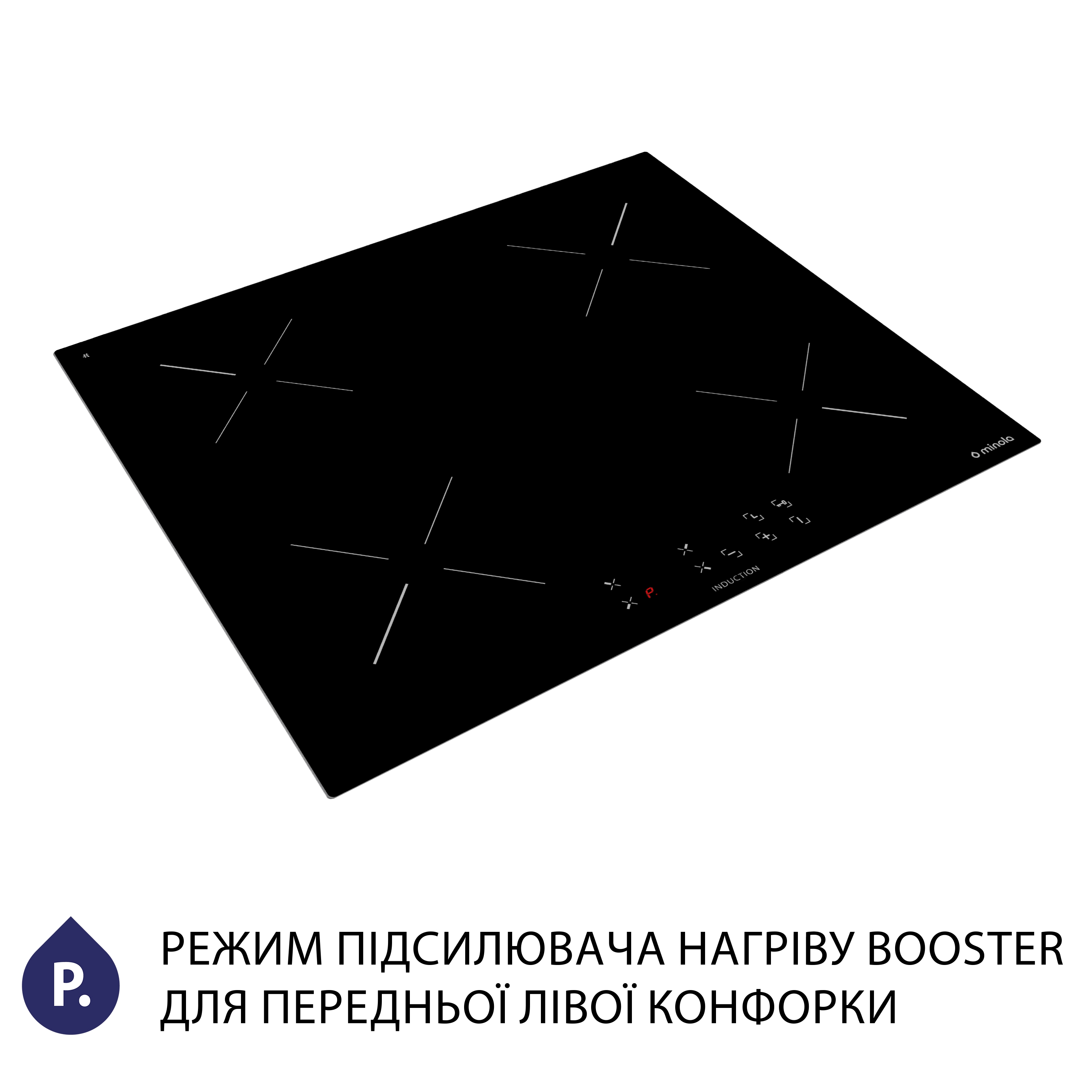 Поверхня індукційна Minola MI 6037 KBL - фото 5