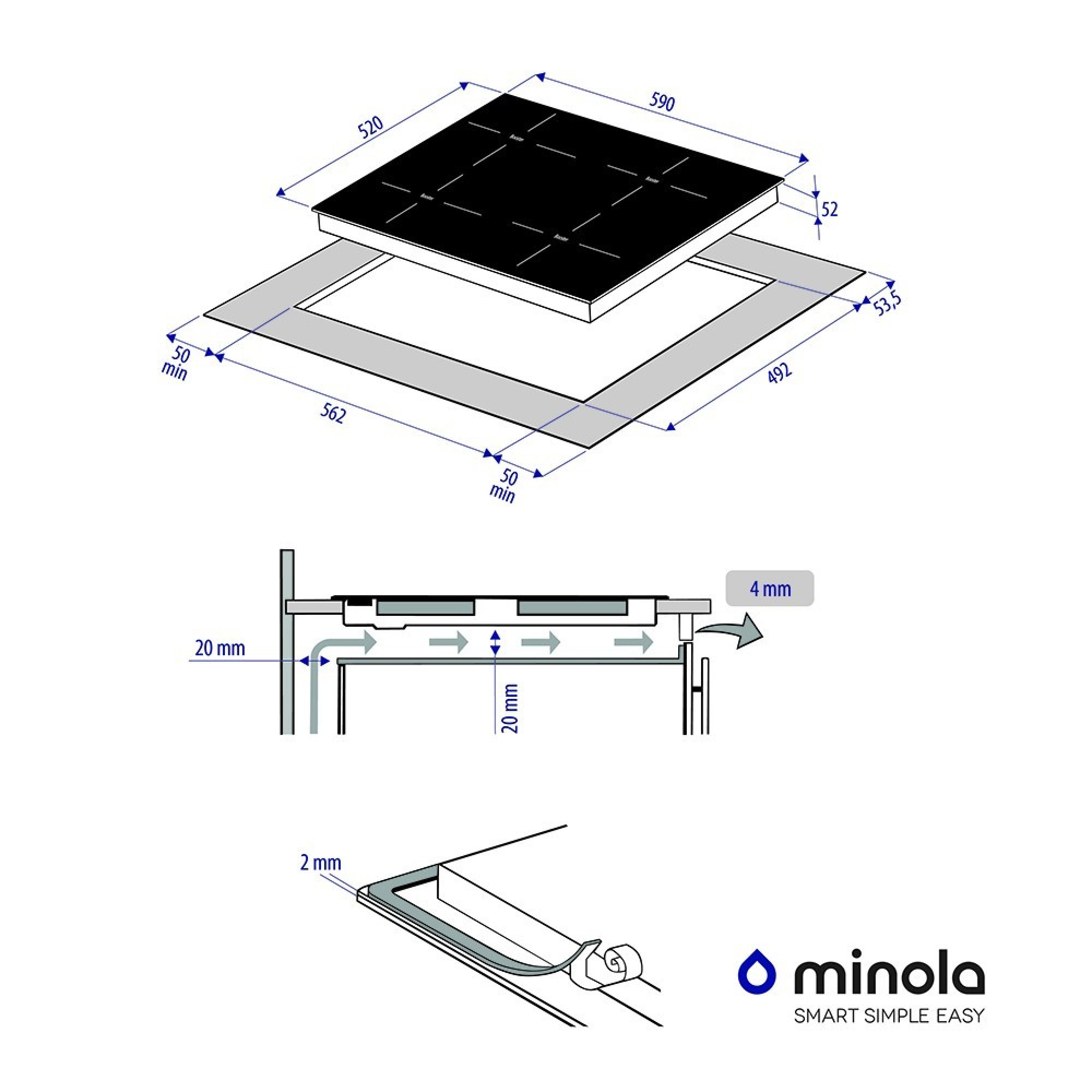 Поверхность индукционная MINOLA MI 6042 GBL - фото 10