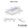 Газовая поверхность на стекле MINOLA MGG 31436 WH (Цвет Белый) - № 7 Газовая поверхность на стекле MINOLA MGG 31436 WH (Польша)- № 7