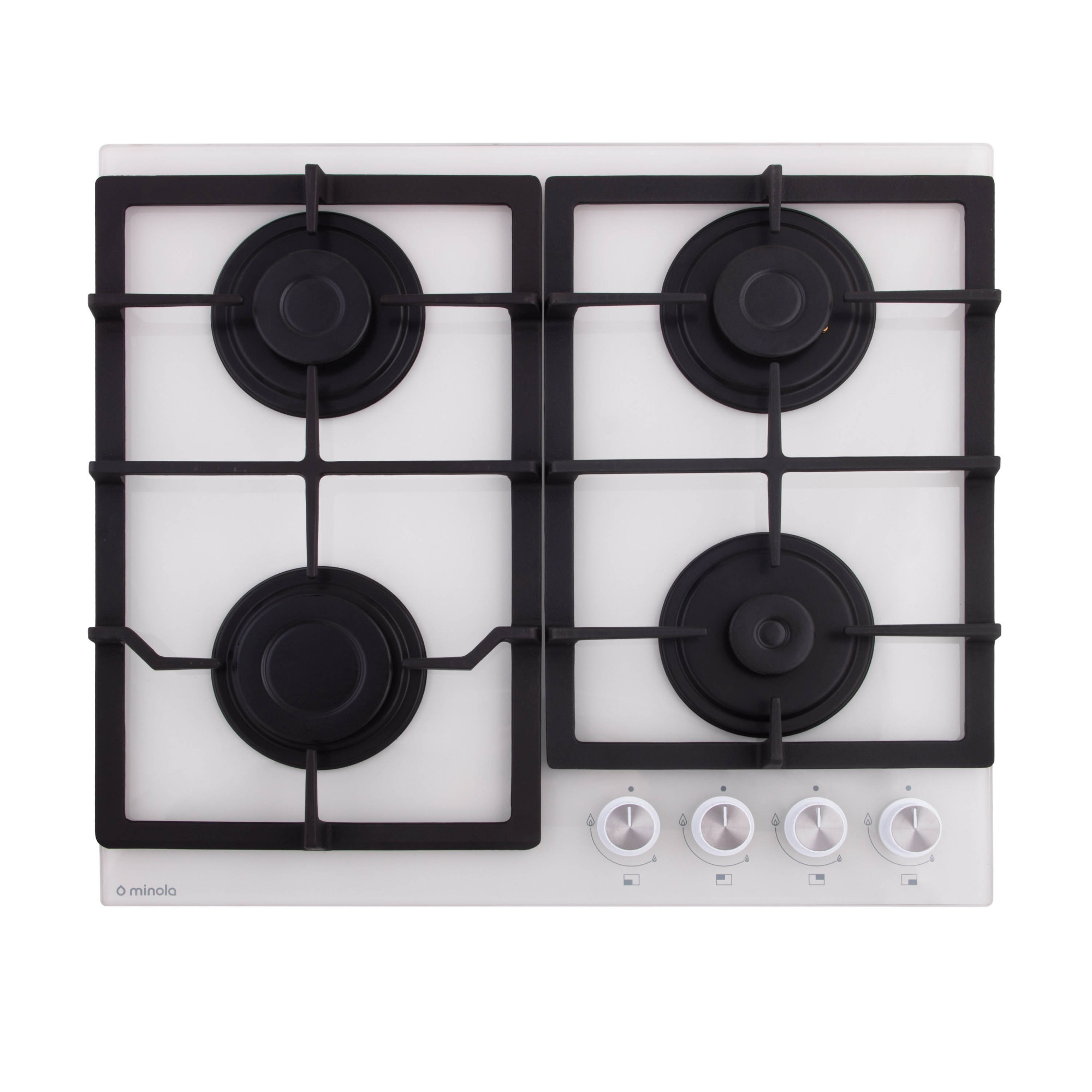Газова поверхня на склі MINOLA MGG 61426 WH (Колір Білий), Атикул 5902767907057 |  купить на AQUILA.UA - фото 1