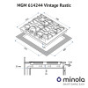 Поверхня газова на металі MINOLA MGM 614244 IV Vintage Rustic (Польща)- № 8