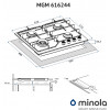 Поверхность газовая на металле MINOLA MGM 616224 I (Польша)- № 11