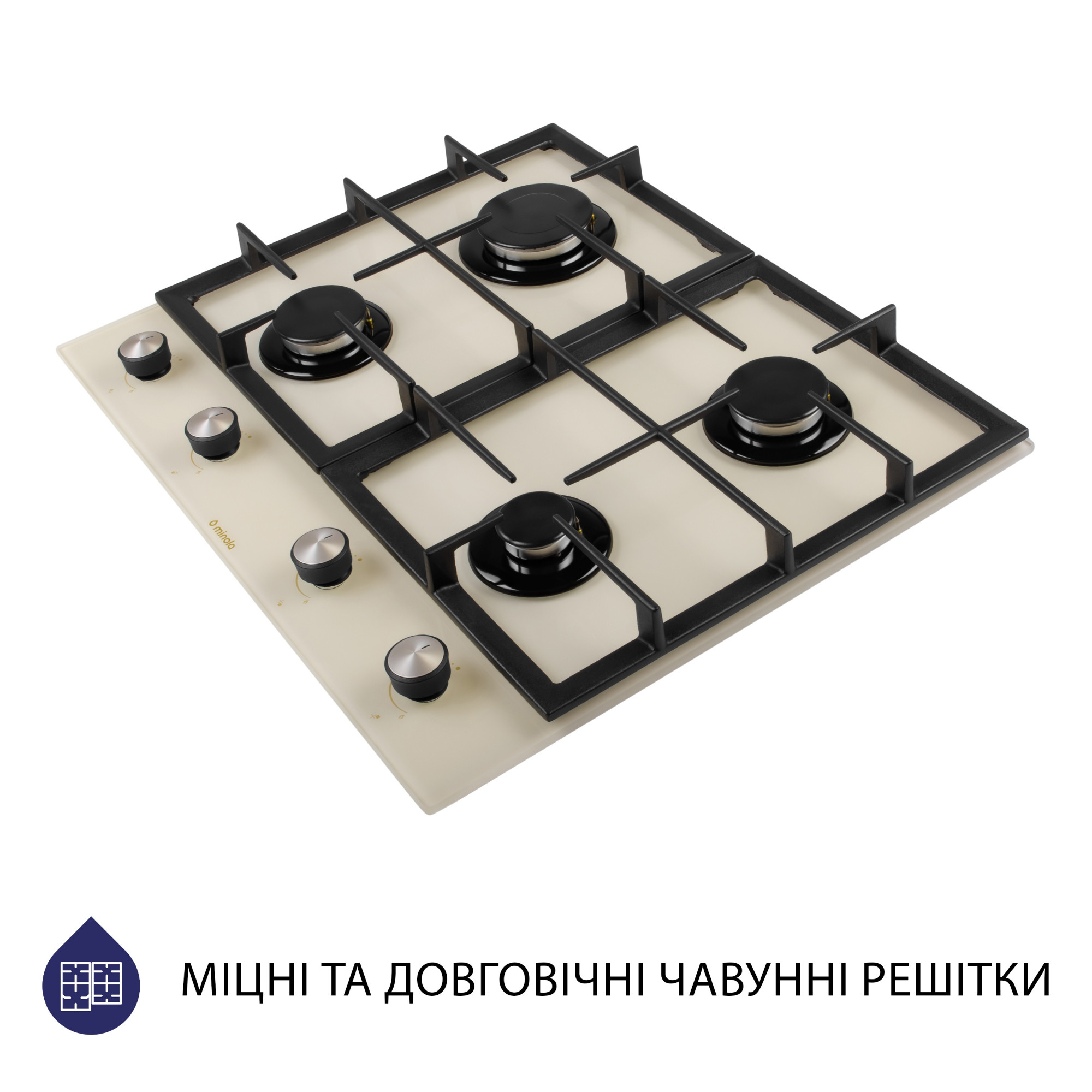 Поверхность газовая на стекле MINOLA MGG 614204 IV - фото 4