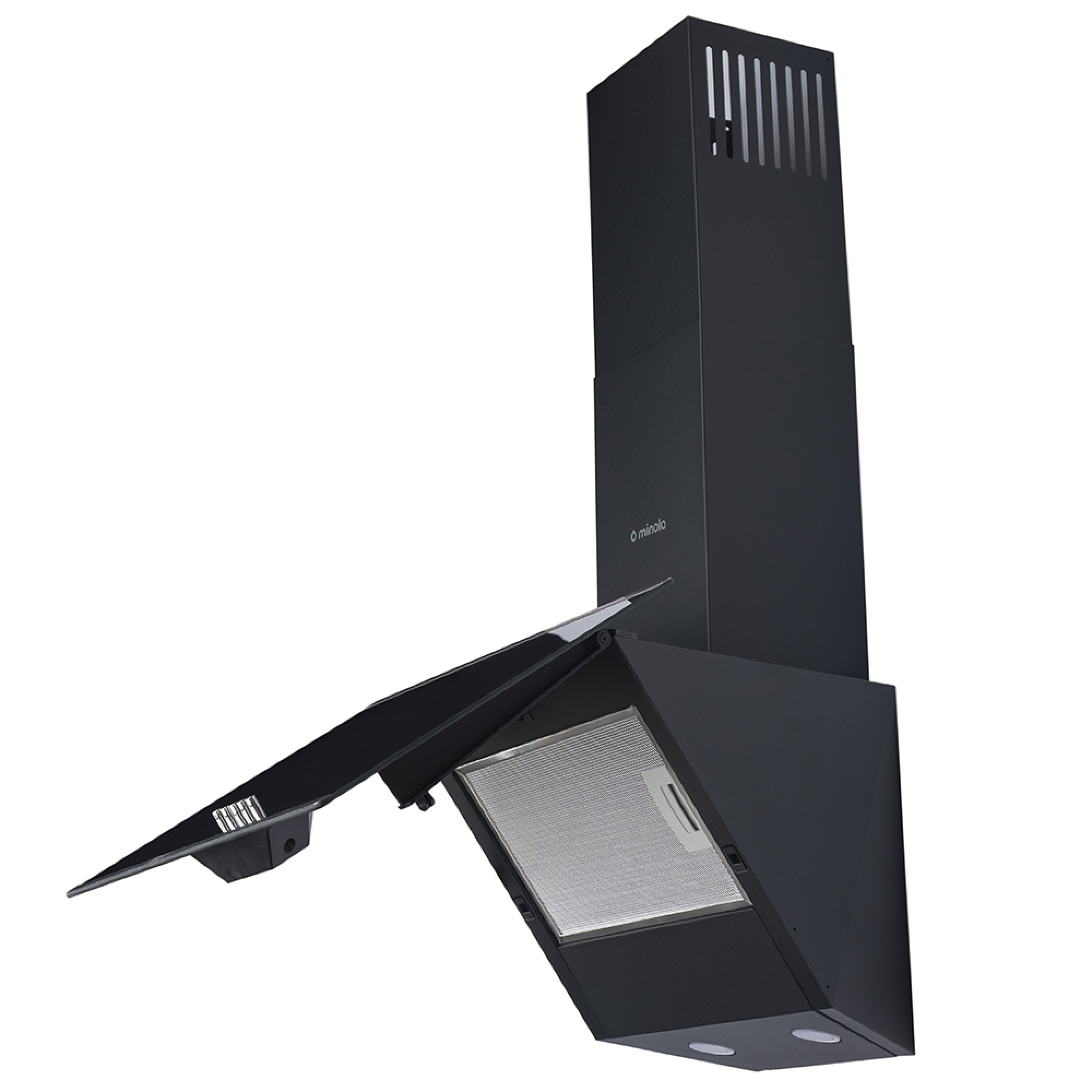 Витяжка декоративна похила MINOLA HDN 5202 BL/INOX 700 LED - фото 6