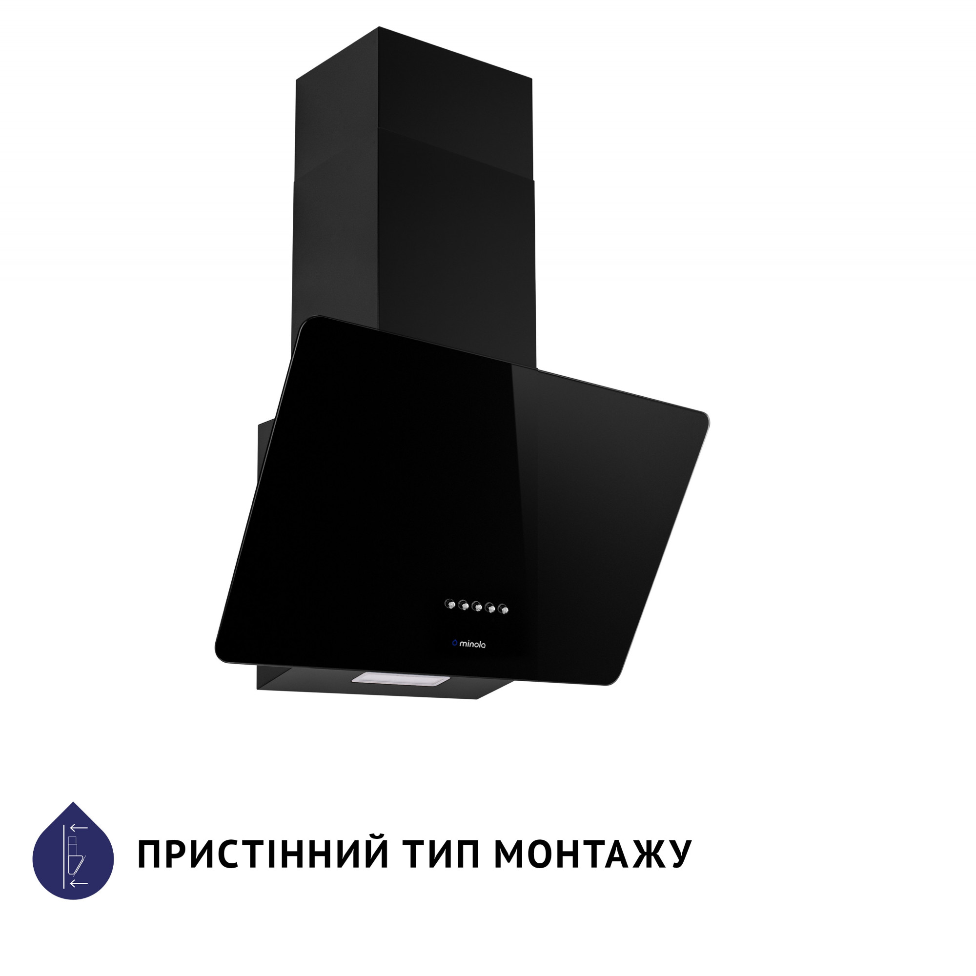 Вытяжка декоративная наклонная MINOLA HDN 5224 BL 700 LED - фото 2