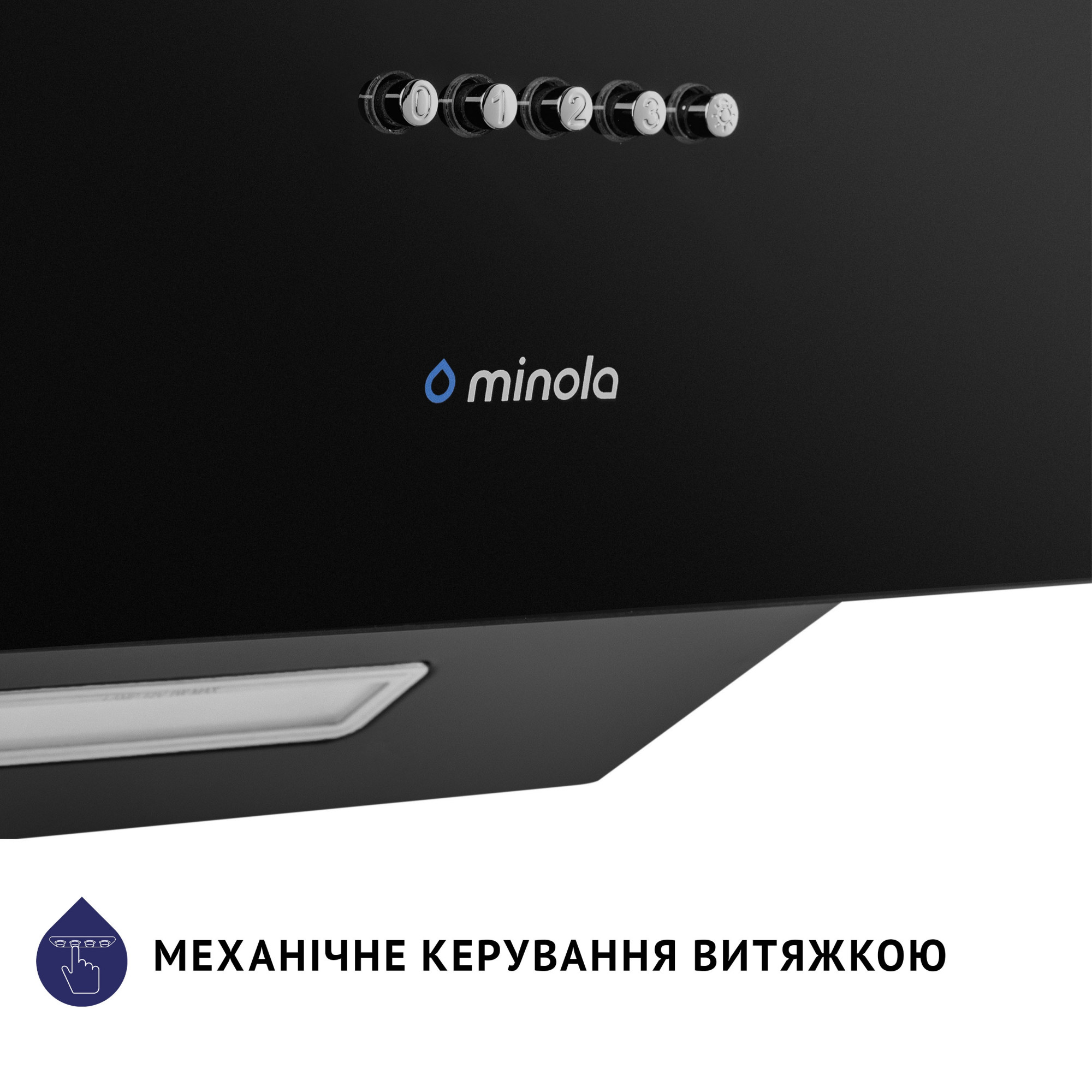 Вытяжка декоративная наклонная MINOLA HDN 5224 BL 700 LED - фото 9