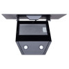 Вытяжка декоративная наклонная MINOLA HDN 6202 BL/INOX 700 LED (Польша)- № 4