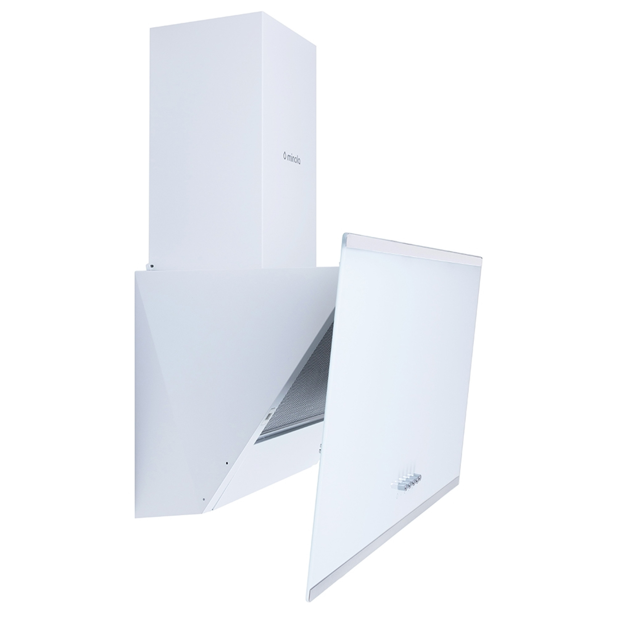 Витяжка декоративна похила MINOLA HDN 6202 WH/INOX 700 LED (Колір Білий/Нержавіюча сталь) - фото 3 Витяжка декоративна похила MINOLA HDN 6202 WH/INOX 700 LED - фото 3