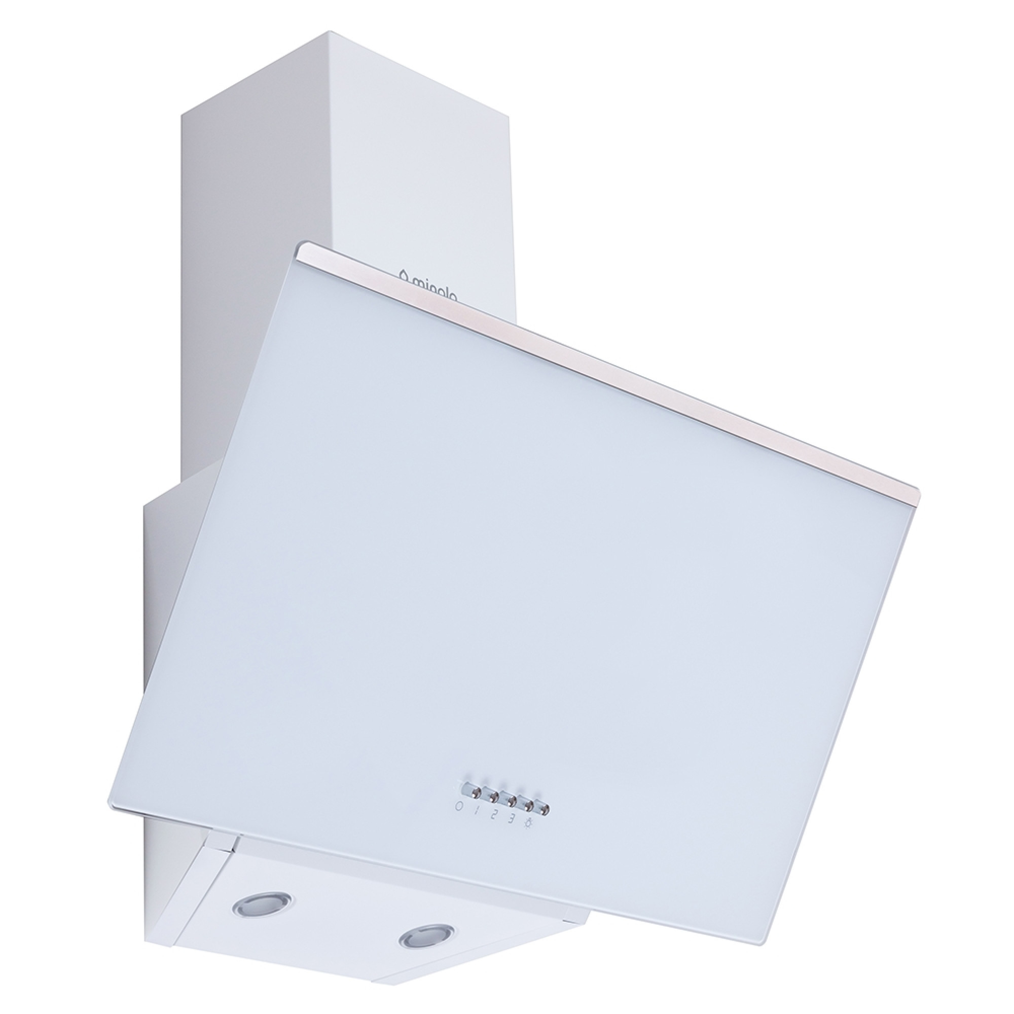 Витяжка декоративна похила Minola HDN 6222 WH/INOX 700 LED - фото 2