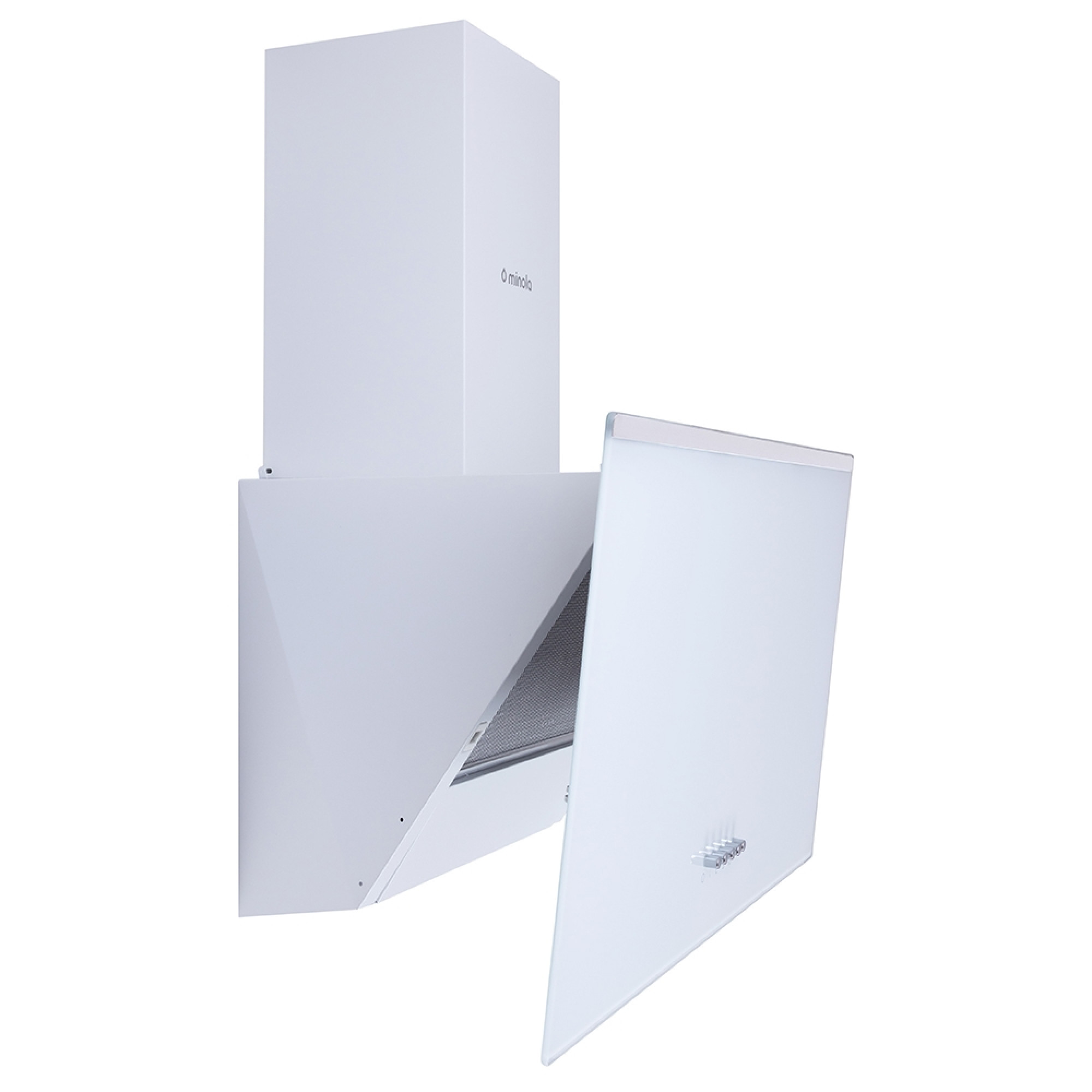 Витяжка декоративна похила Minola HDN 6222 WH/INOX 700 LED - фото 3