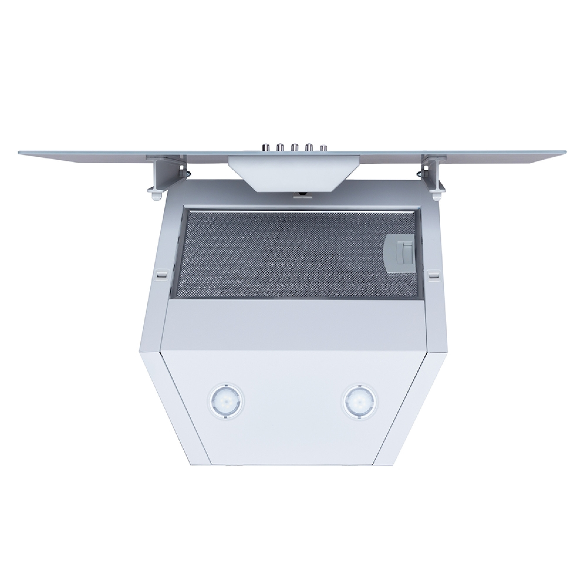 Витяжка декоративна похила Minola HDN 6222 WH/INOX 700 LED - фото 4