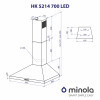 Вытяжка купольная MINOLA HK 5214 WH 700 LED (Польша)- № 11