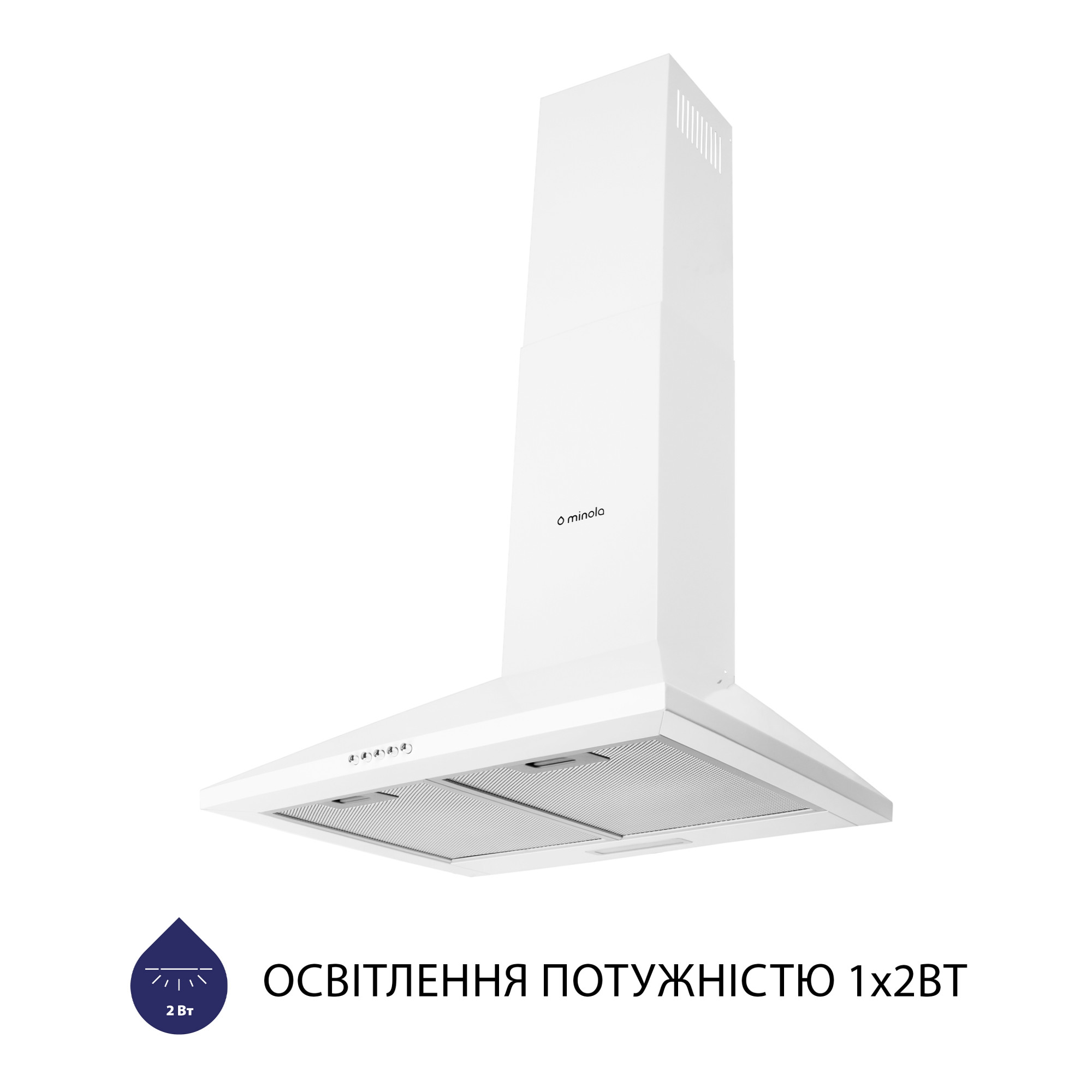 Вытяжка купольная MINOLA HK 5614 WH 1000 LED - фото 3