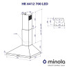 Вытяжка купольная MINOLA HK 6412 BL 850 LED (Польша)- № 11