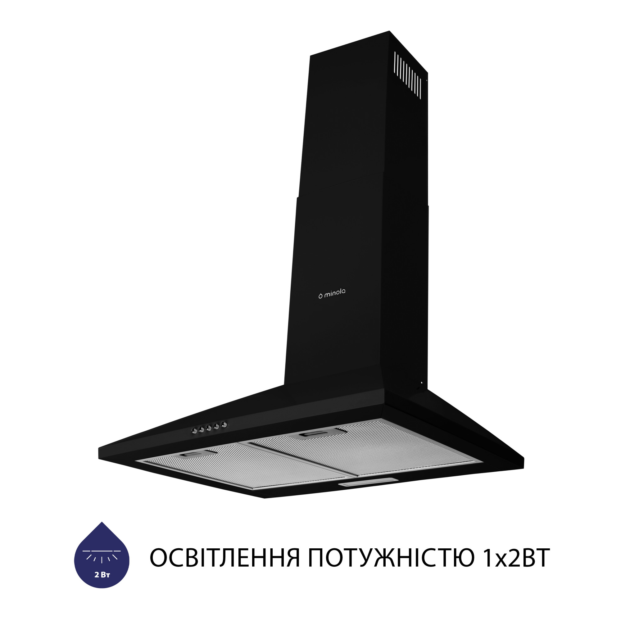 Вытяжка купольная MINOLA HK 6614 BL 1000 LED - фото 3