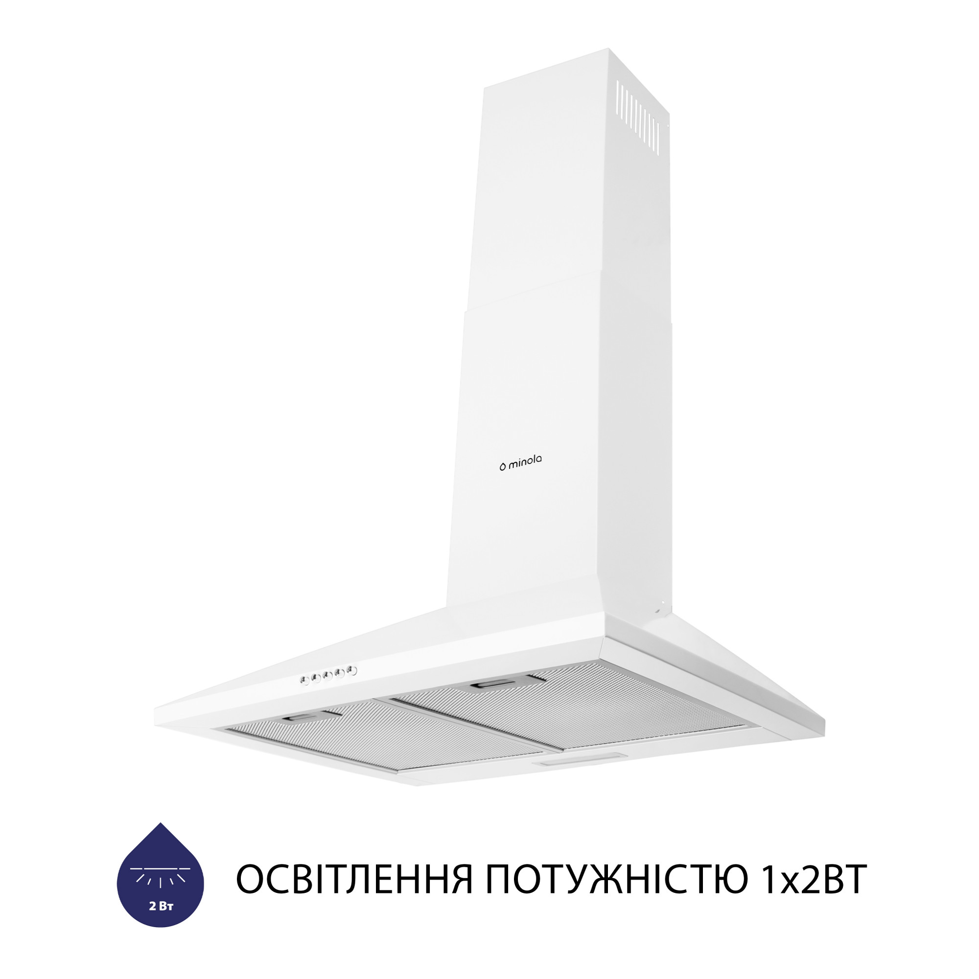 Вытяжка купольная MINOLA HK 6614 WH 1000 LED - фото 3