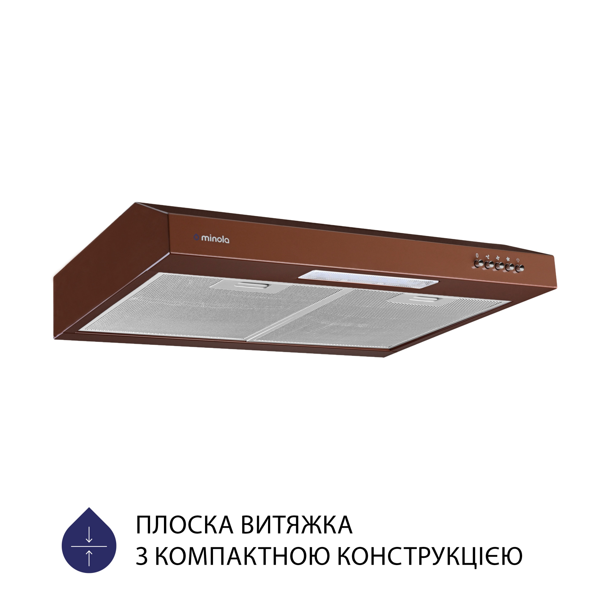Витяжка плоска Minola HPL 512 BR - фото 2