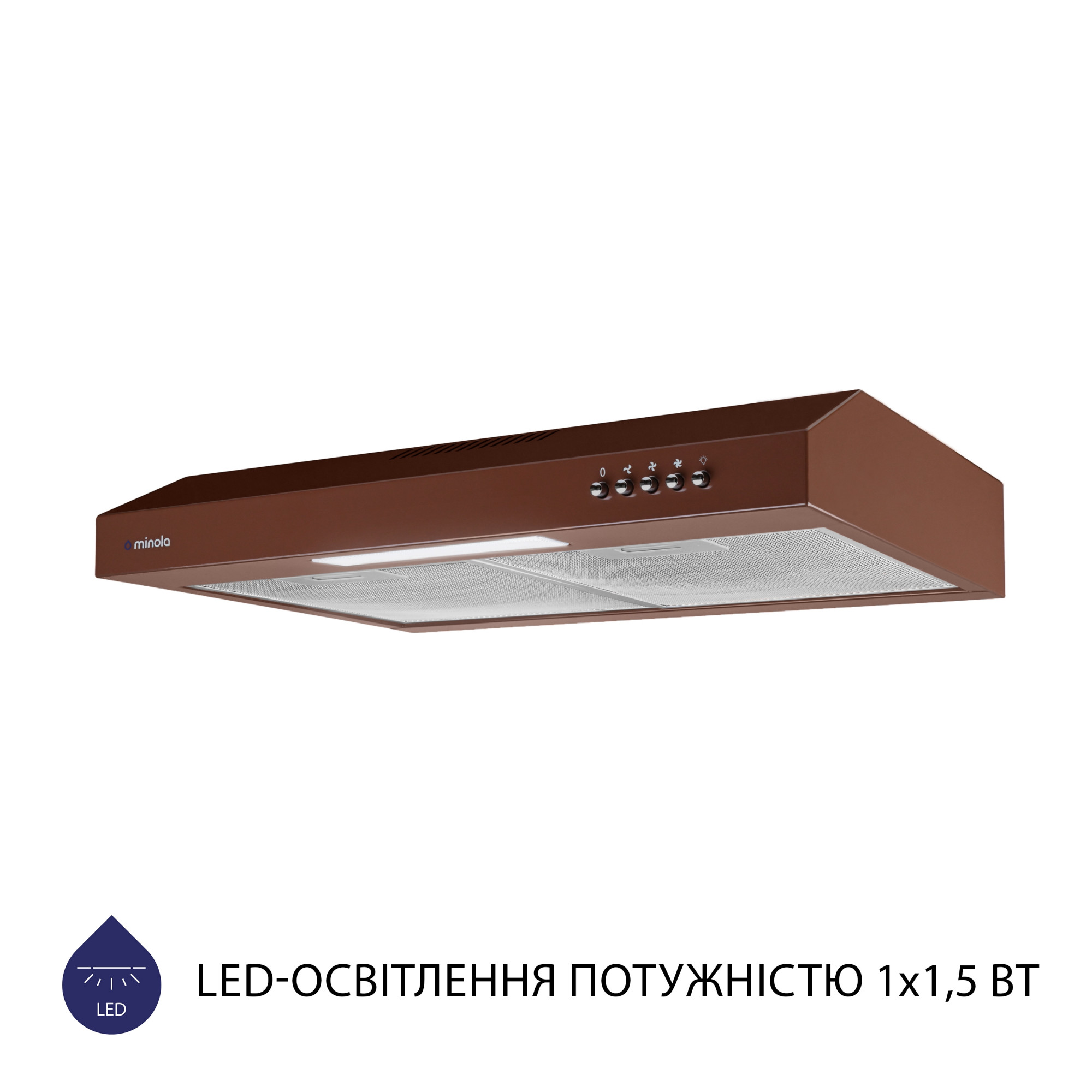 Витяжка плоска Minola HPL 512 BR - фото 4