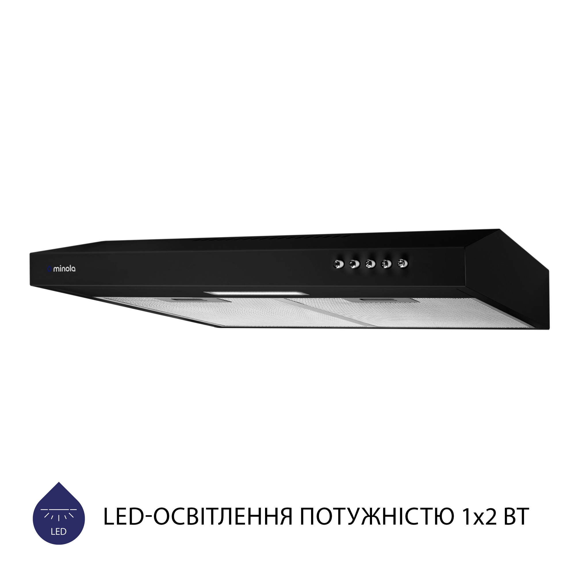 Вытяжка плоская MINOLA HPL 513 BL - фото 4