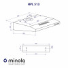 Вытяжка плоская MINOLA HPL 513 I (Цвет Нержавеющая сталь) - № 11 Вытяжка плоская MINOLA HPL 513 I (Польша)- № 11