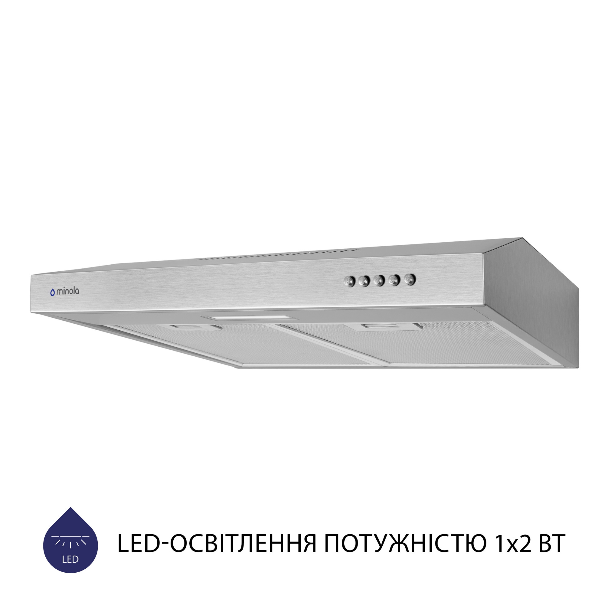 Вытяжка плоская MINOLA HPL 513 I (Цвет Нержавеющая сталь) - фото 4 Вытяжка плоская MINOLA HPL 513 I - фото 4