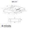 Вытяжка плоская MINOLA HPL 517 I (Польша)- № 11