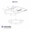 Витяжка плоска Minola HPL 612 WH (Польща)- № 11