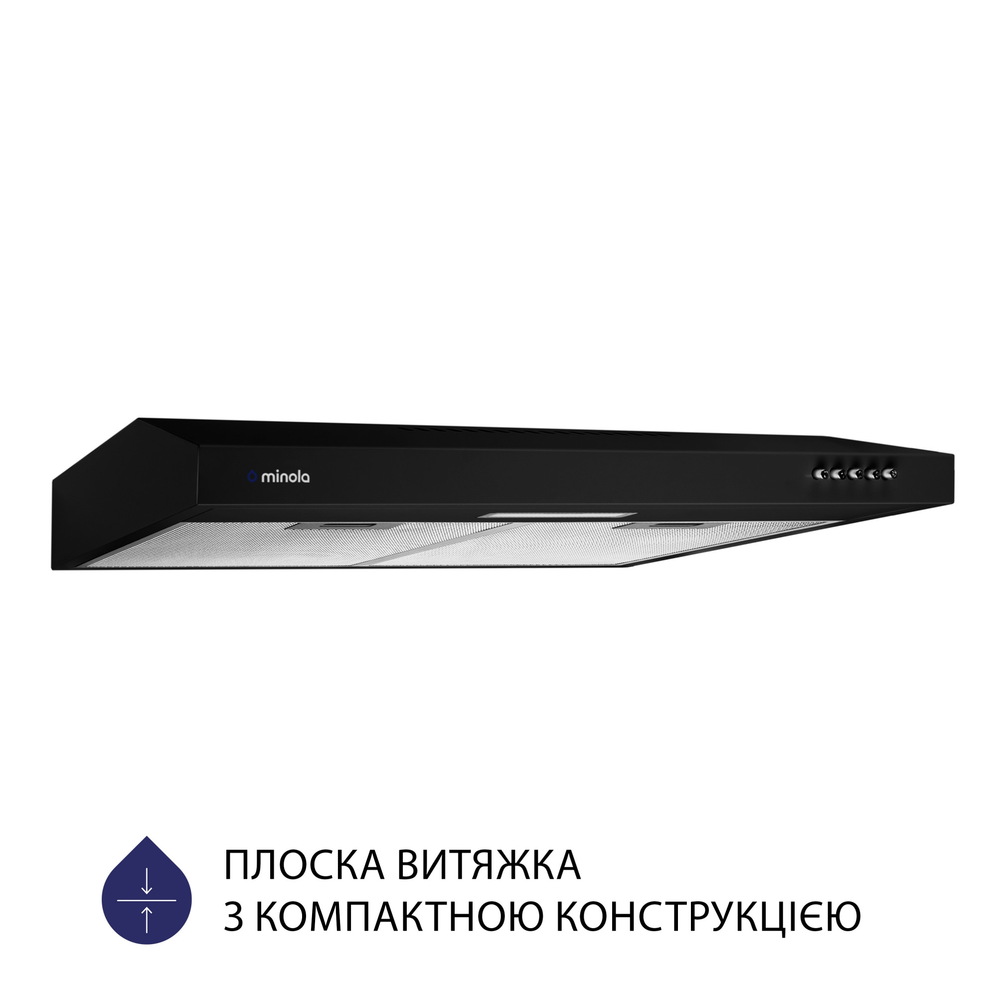 Вытяжка плоская MINOLA HPL 613 BL - фото 2