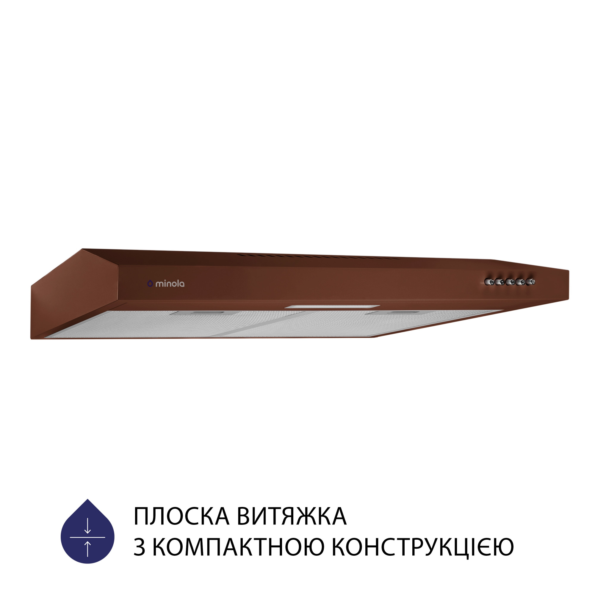 Вытяжка плоская MINOLA HPL 613 BR - фото 2