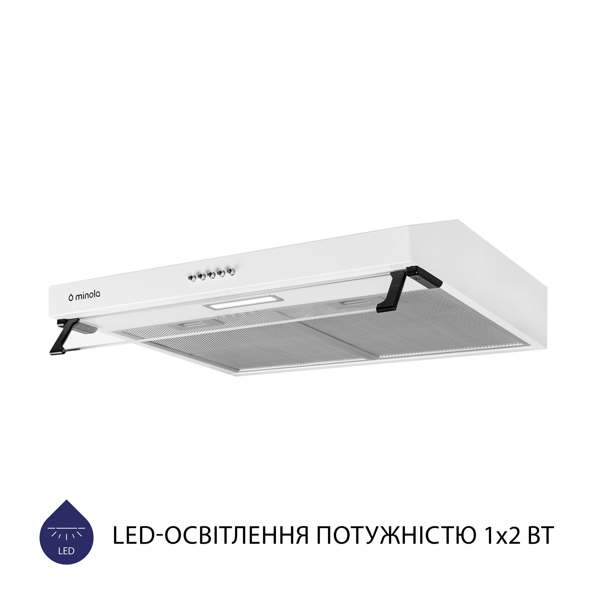Вытяжка плоская MINOLA HPL 614 WH (Цвет Белый) - фото 3 Вытяжка плоская MINOLA HPL 614 WH - фото 3