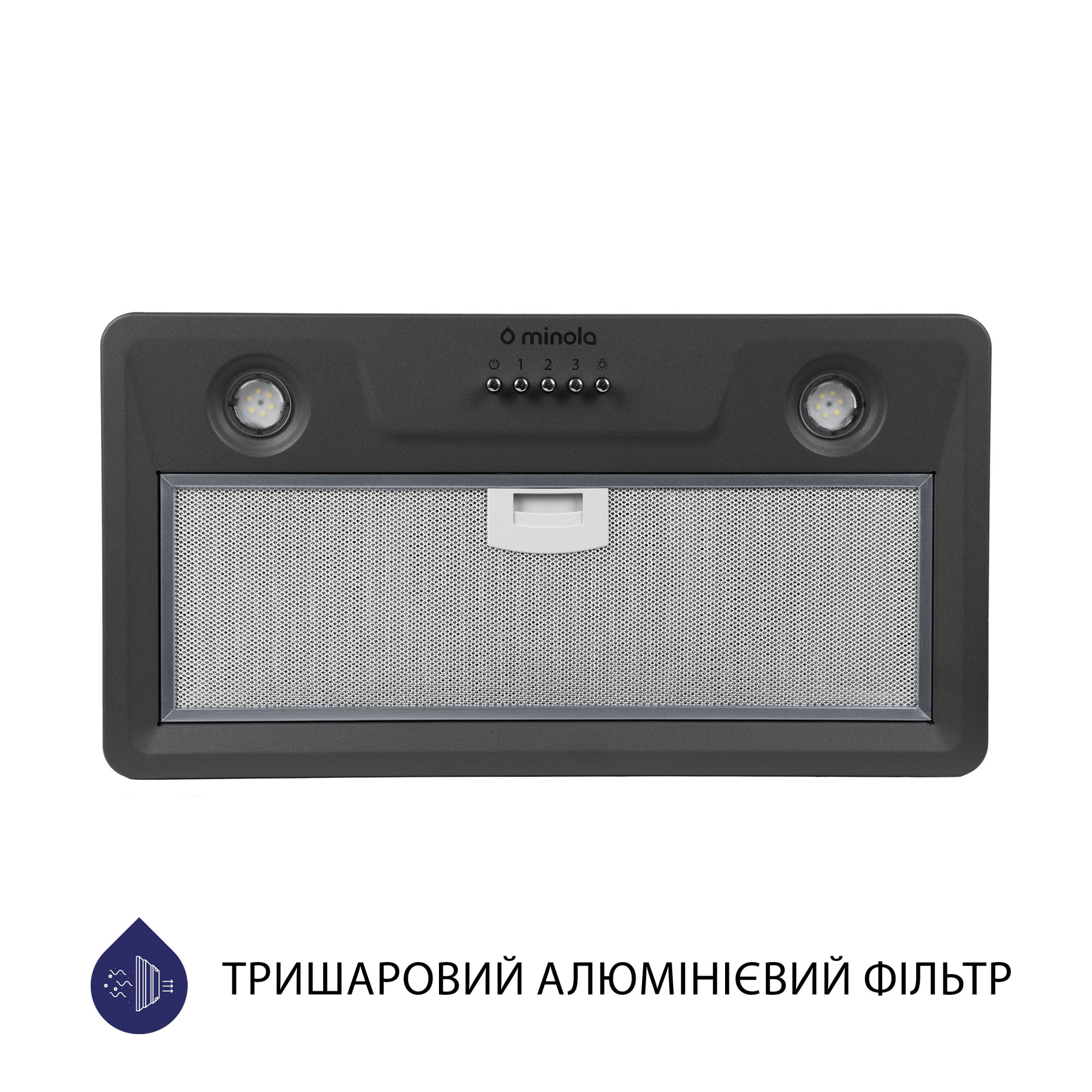 Вытяжка полновстраиваемая MINOLA HBI 5202 GR 700 LED - фото 2