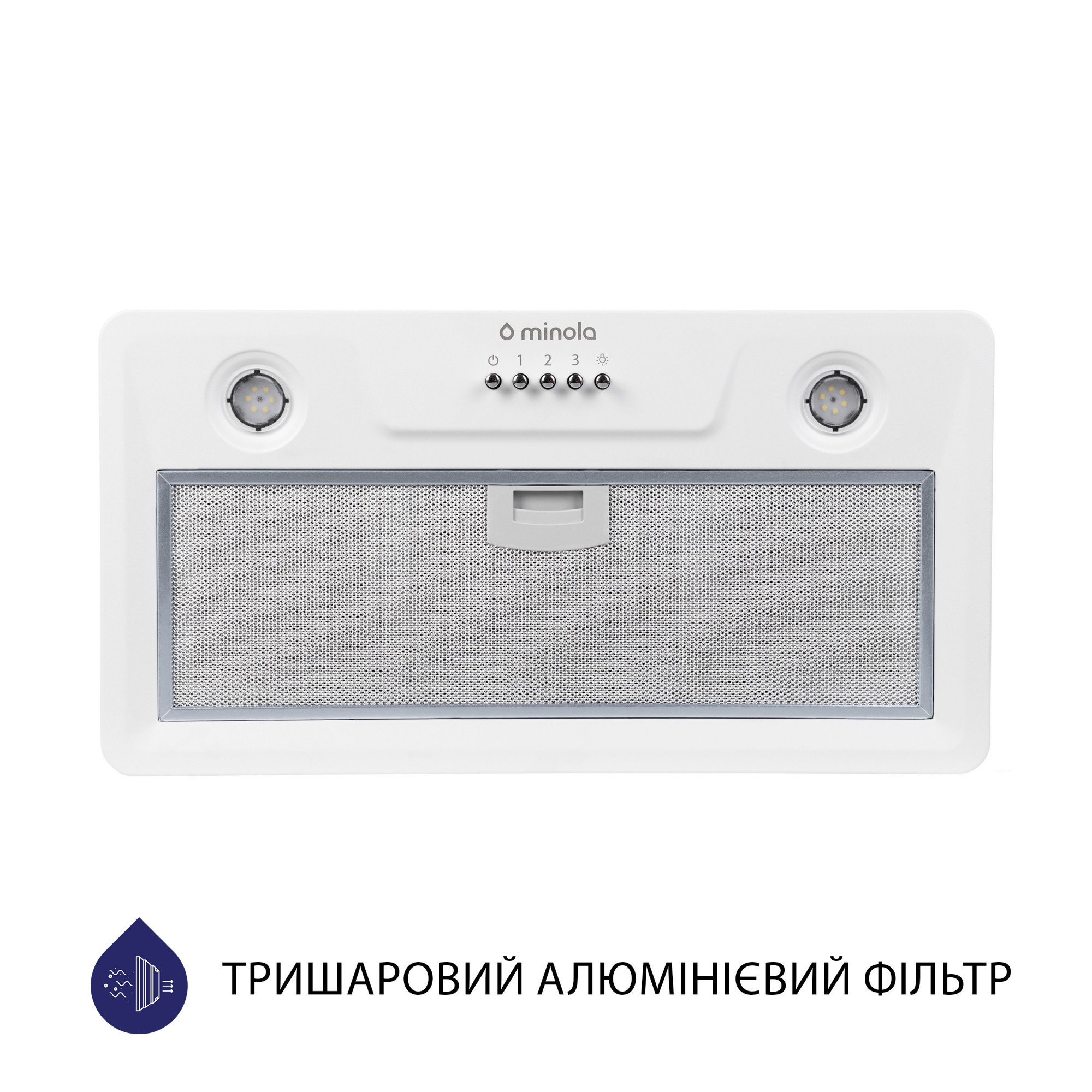Вытяжка полновстраиваемая MINOLA HBI 5202 WH 700 LED - фото 2