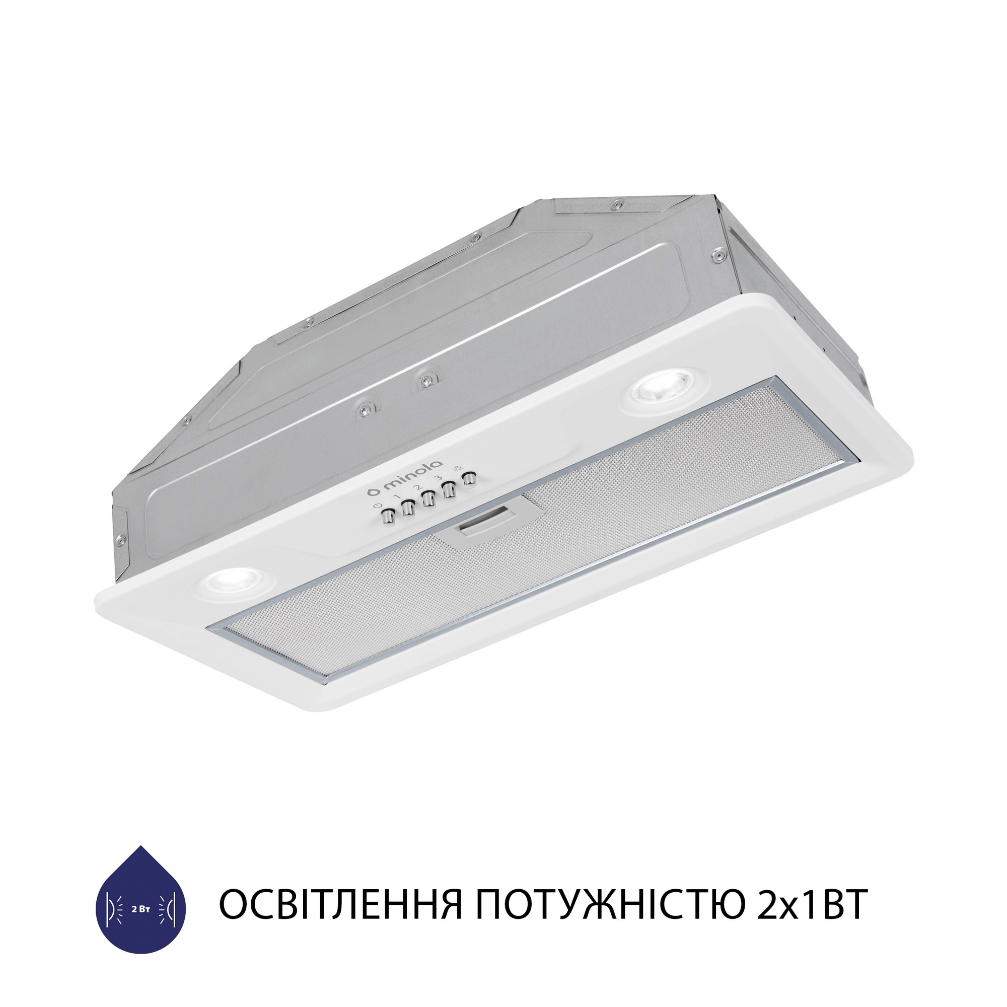 Вытяжка полновстраиваемая MINOLA HBI 5202 WH 700 LED - фото 5