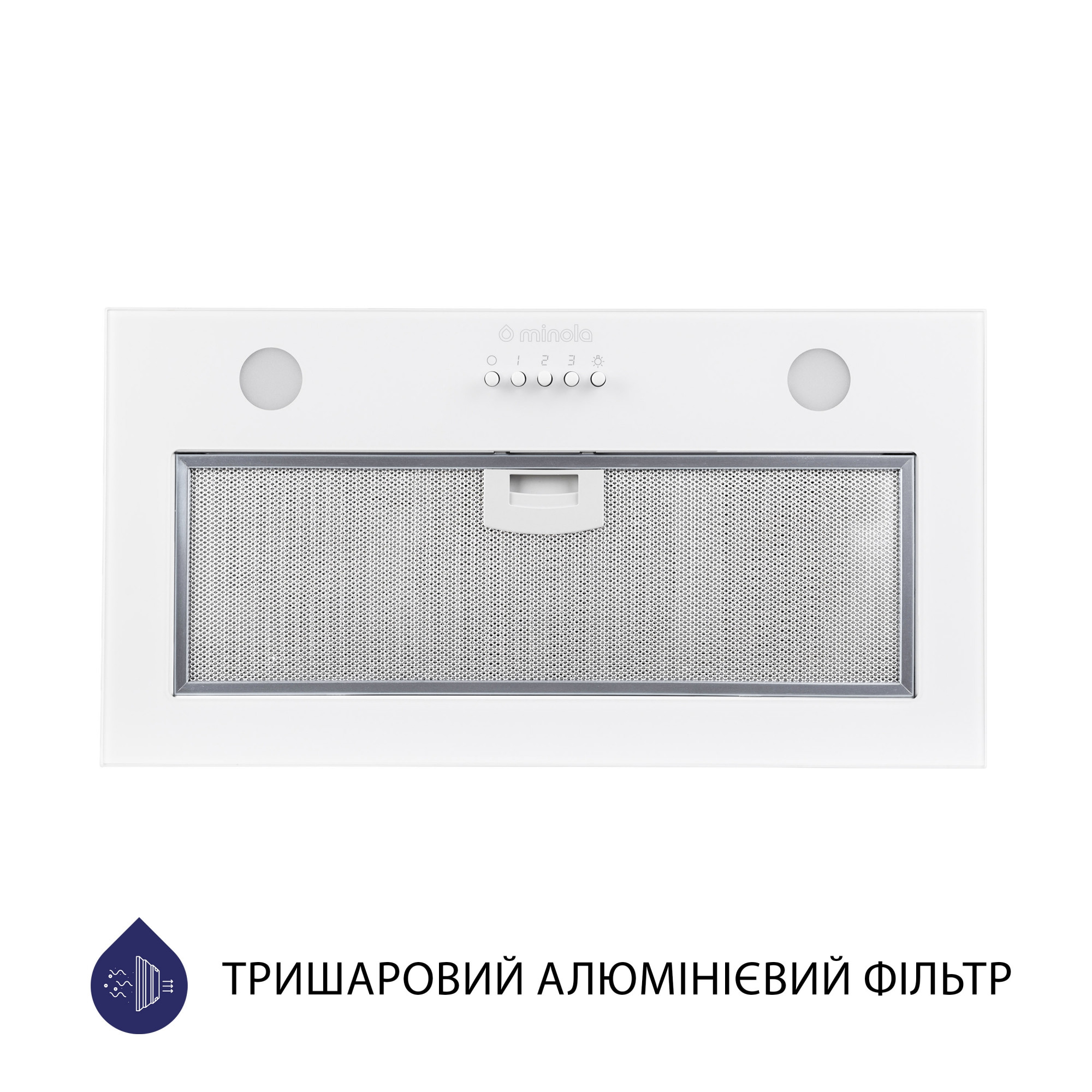 Вытяжка полновстраиваемая MINOLA HBI 52621 WH GLASS 700 LED - фото 2