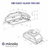 Вытяжка полновстраиваемая MINOLA HBI 52621 WH GLASS 700 LED (Польша)- № 10