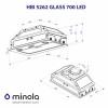 Вытяжка полновстраиваемая MINOLA HBI 5262 BL GLASS 700 LED (Польша)- № 10