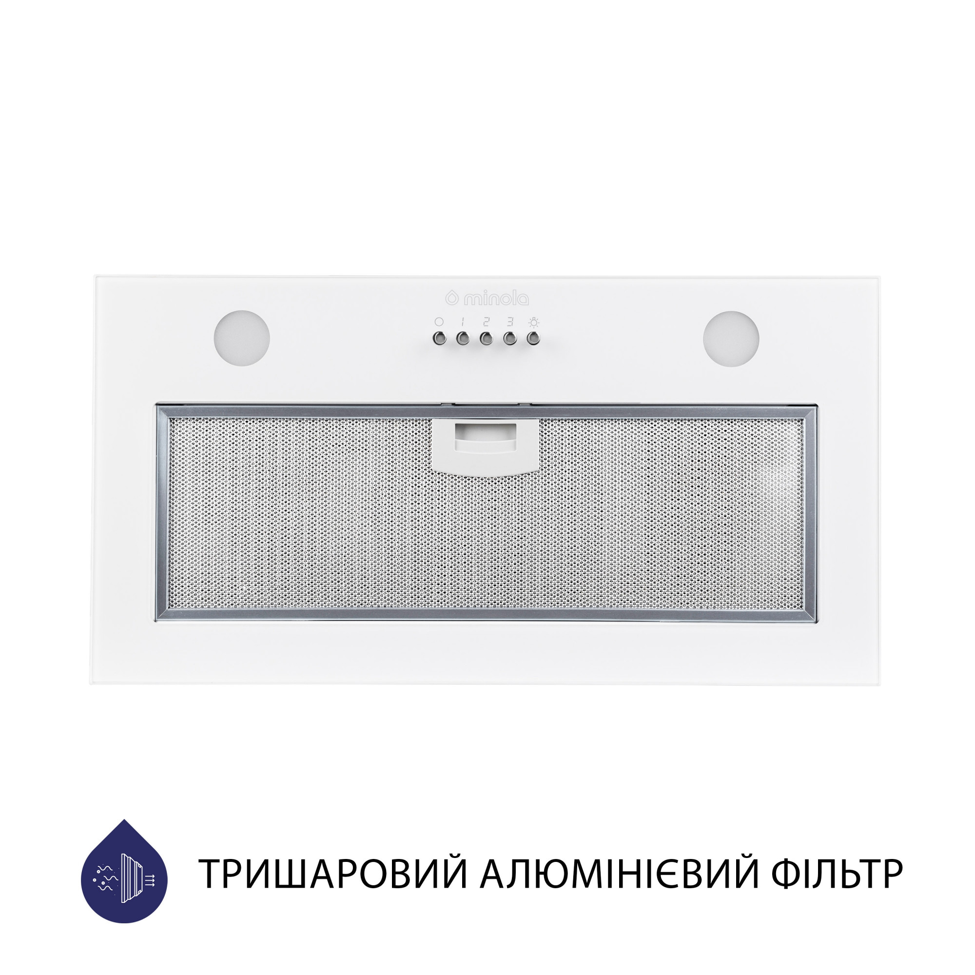 Вытяжка полновстраиваемая MINOLA HBI 5262 WH GLASS 700 LED - фото 4
