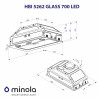 Вытяжка полновстраиваемая MINOLA HBI 5262 WH GLASS 700 LED (Польша)- № 10