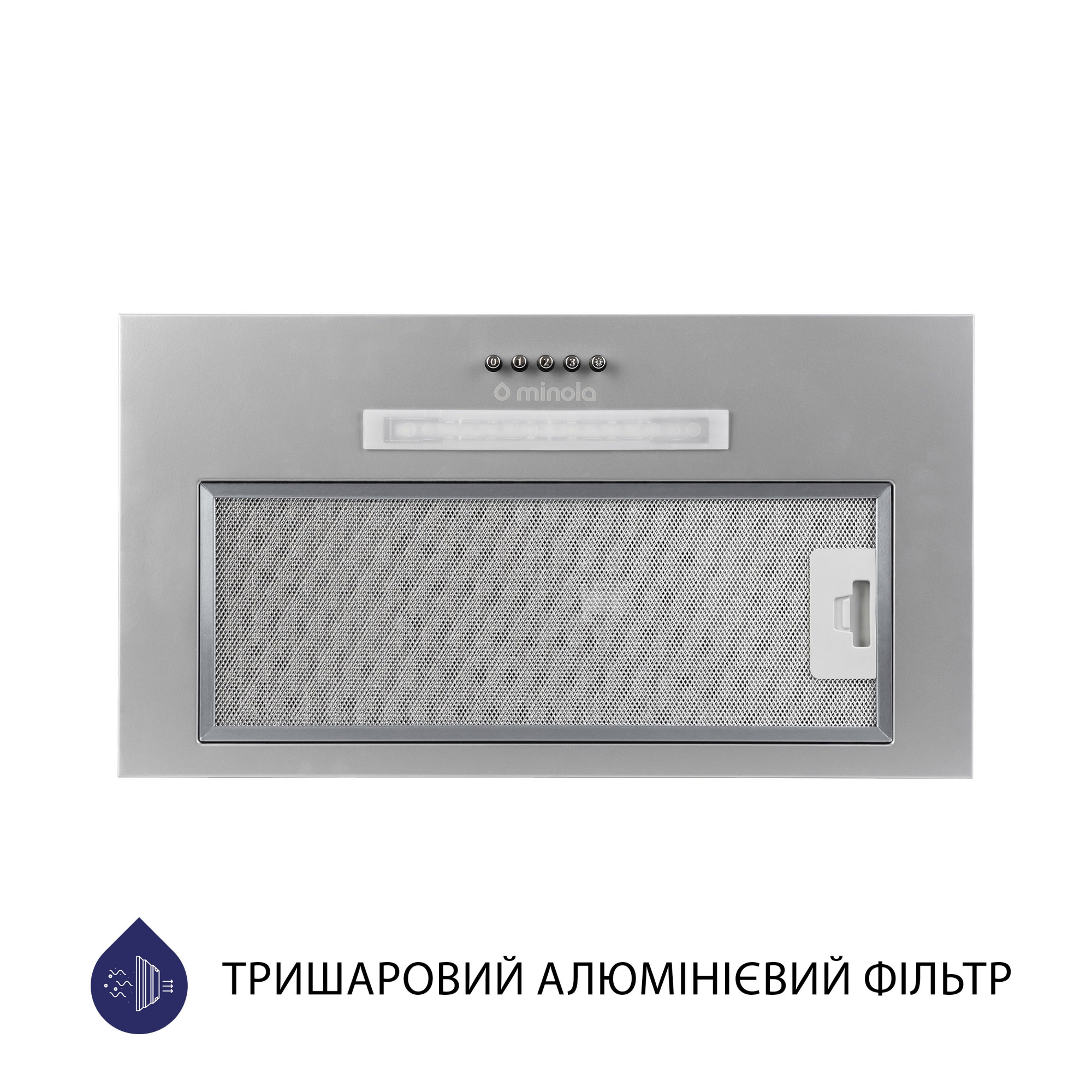 Вытяжка полновстраиваемая MINOLA HBI 5323 GR 800 LED - фото 2