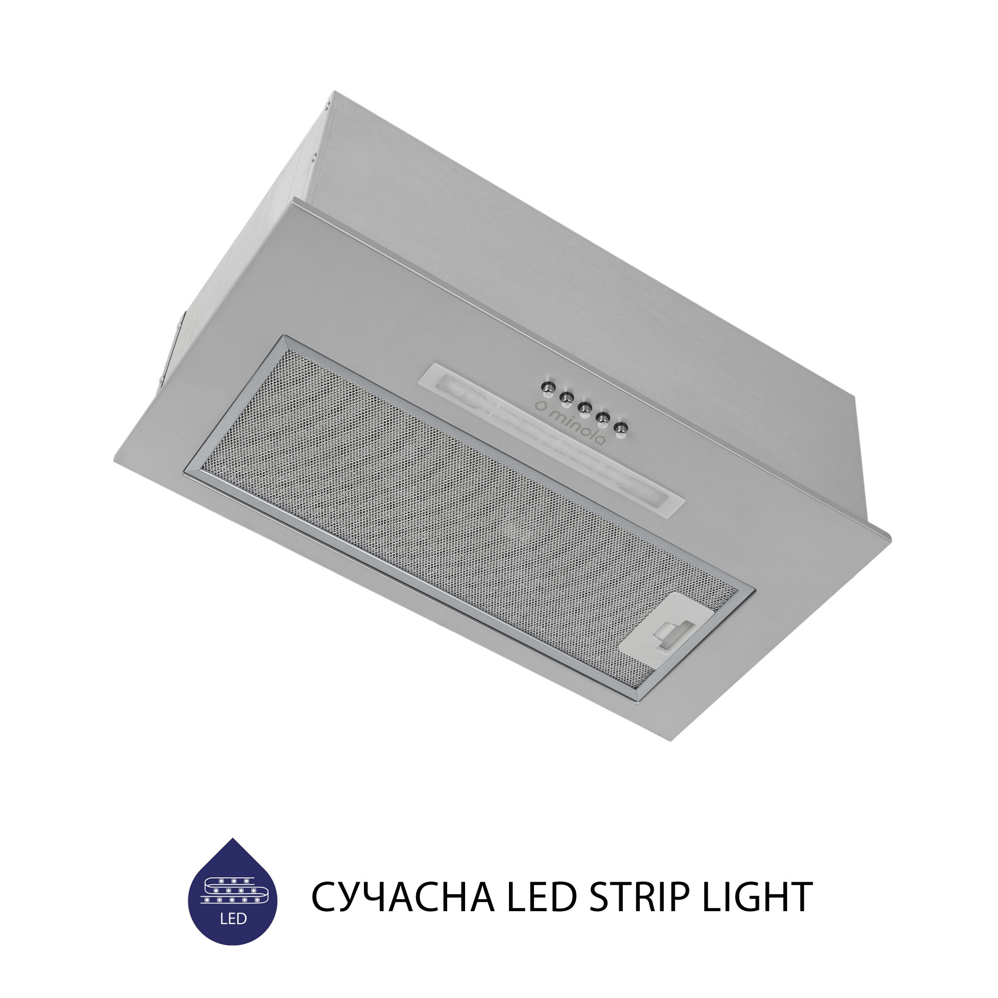 Вытяжка полновстраиваемая MINOLA HBI 5323 GR 800 LED - фото 4