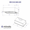 Вытяжка полновстраиваемая MINOLA HBI 5323 GR 800 LED (Польша)- № 10