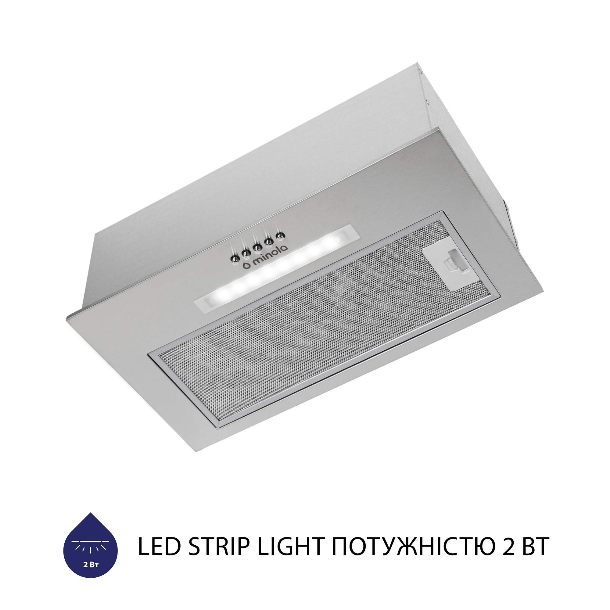 Витяжка повновбудована MINOLA HBI 5323 I 800 LED - фото 5