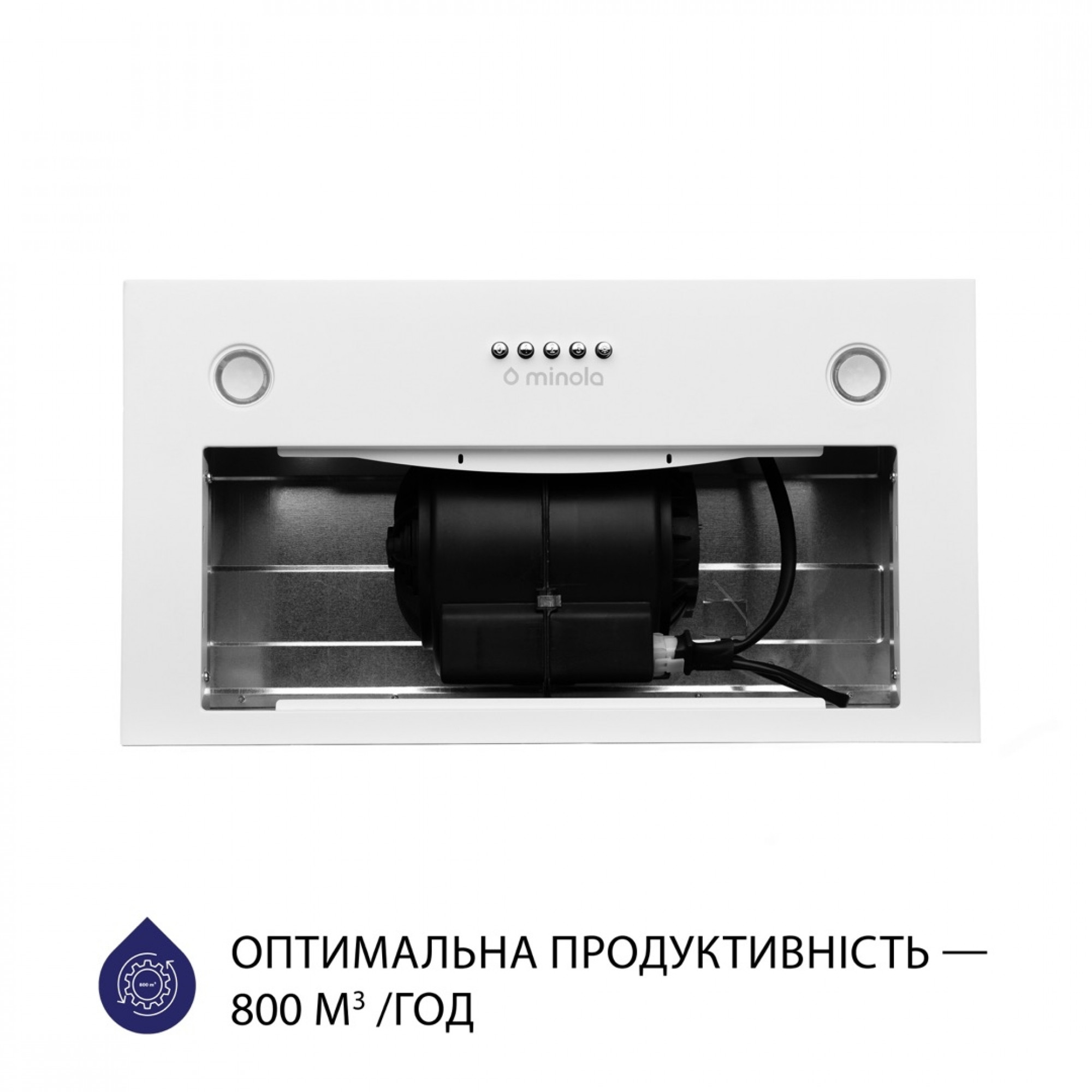 Вытяжка полновстраиваемая MINOLA HBI 5327 WH 800 LED - фото 3